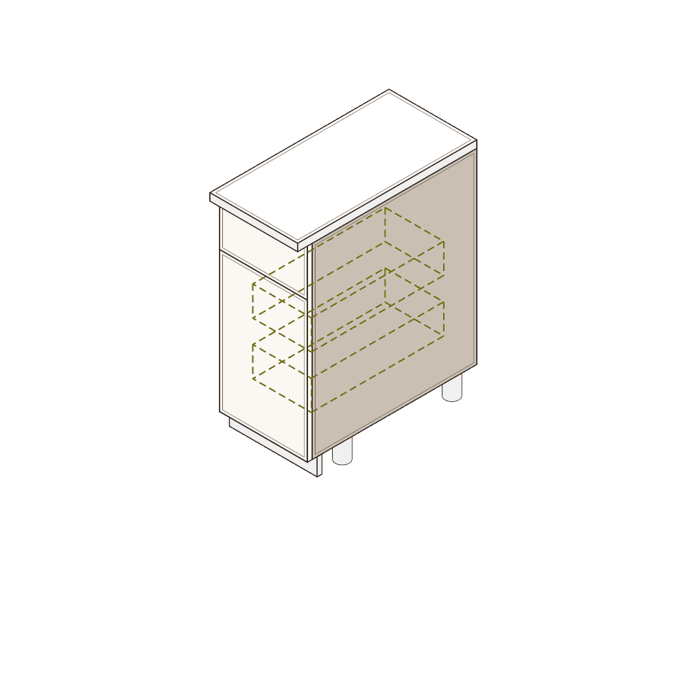 Base Cabinet - Door & Drawer
