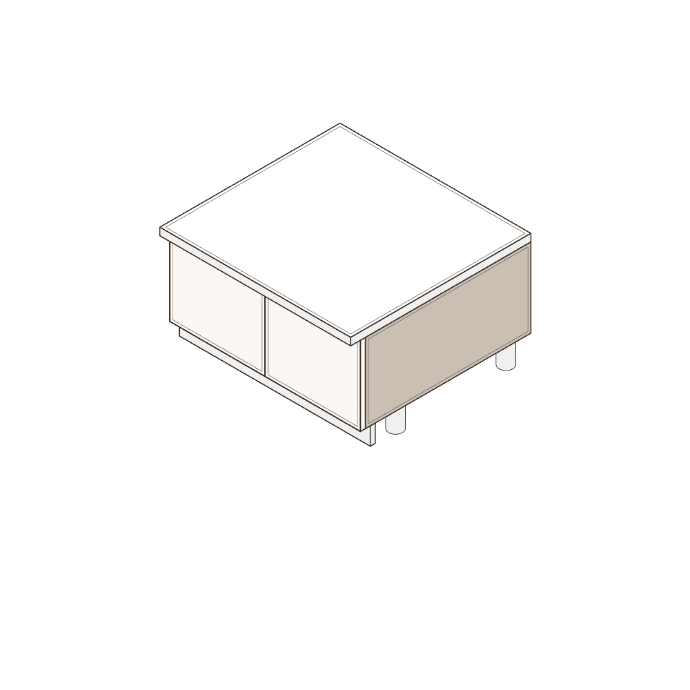 Bench Base Cabinet