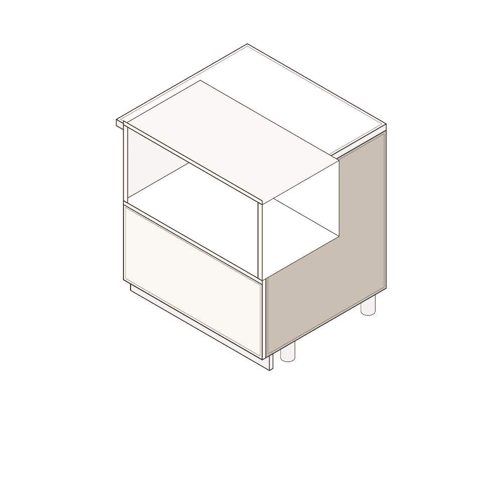 Microwave Shelf Base Cabinet