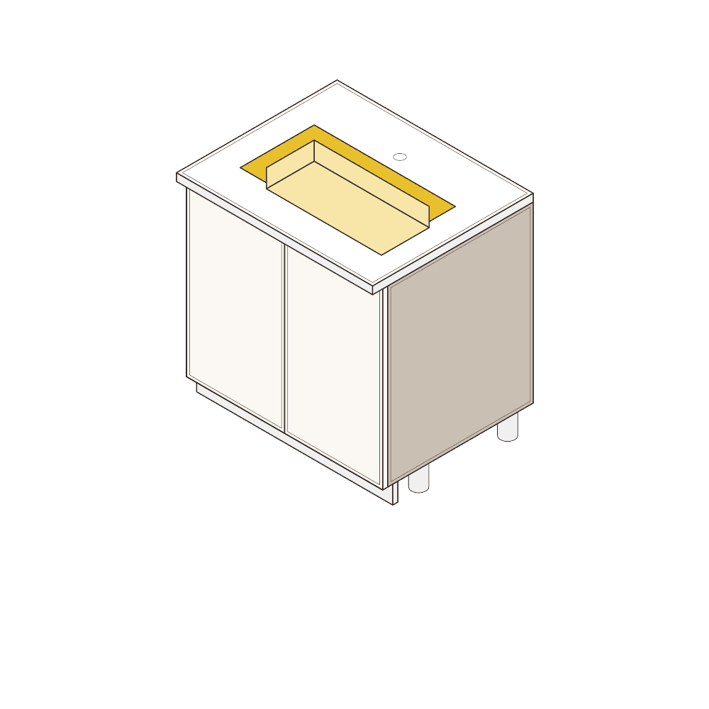 Corner Vanity