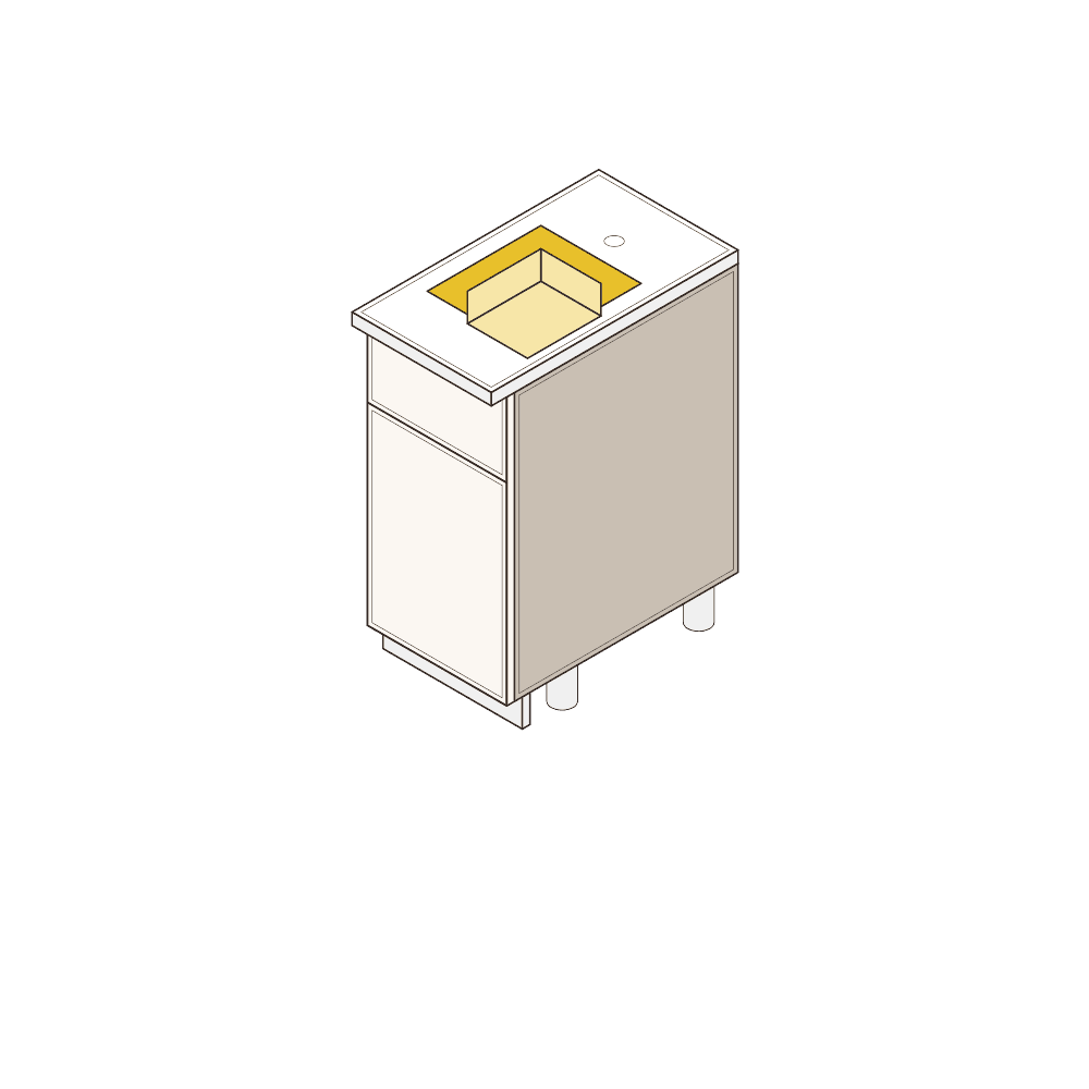 Corner Vanity